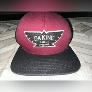 Dakine Burgundy and Black Bird Logo Cap NEW WITH TAGS